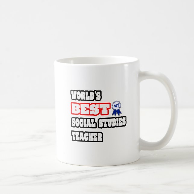 World's Best Social Studies Teacher Coffee Mug (Right)