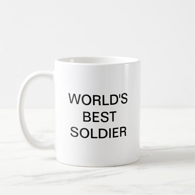 World's best Soldier Coffee Mug (Left)