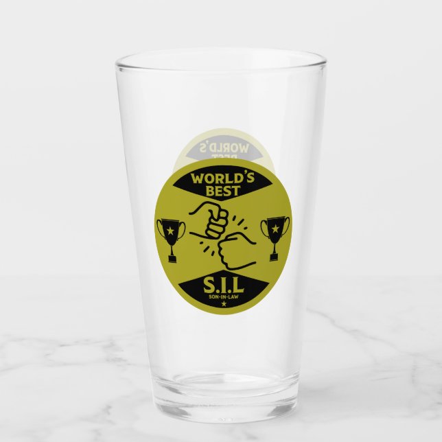 World's Best Son-In-Law Glass (Front)