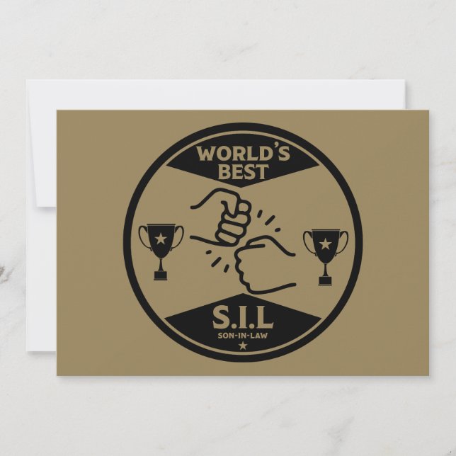 World's Best Son-In-Law Holiday Card (Front)