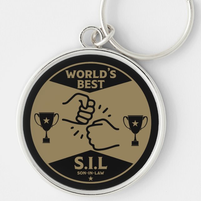 World's Best Son-In-Law Key Ring (Front)