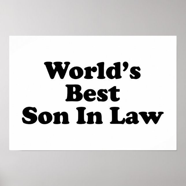 World's Best Son In Law Poster (Front)