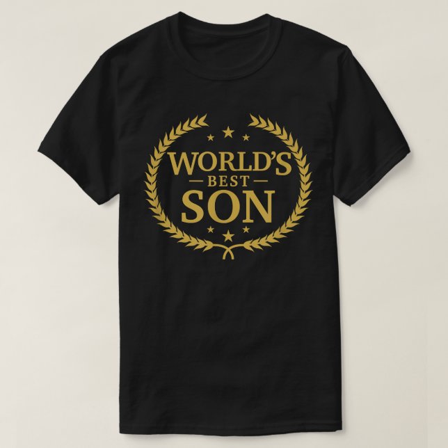 World's Best Son T   Greatest Ever Award Gift Tee  (Design Front)