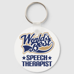 Worlds Best Speech Therapist Key Ring
