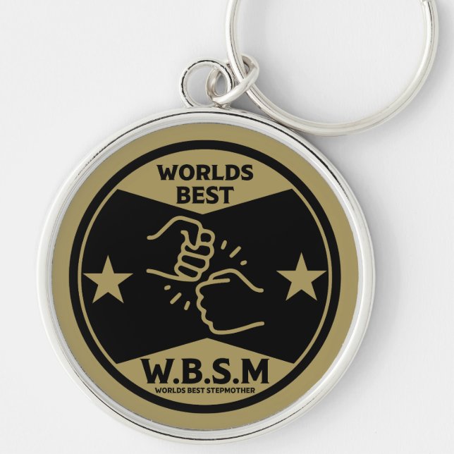 WORLDS BEST STEP MOTHER KEY RING (Front)