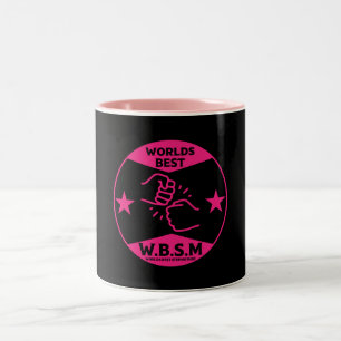 WORLDS BEST STEP MOTHER Two-Tone COFFEE MUG
