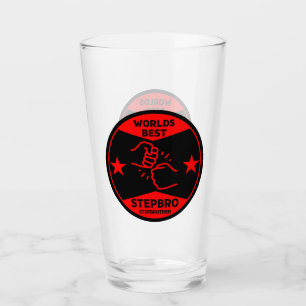 Worlds Best Stepbrother Glass