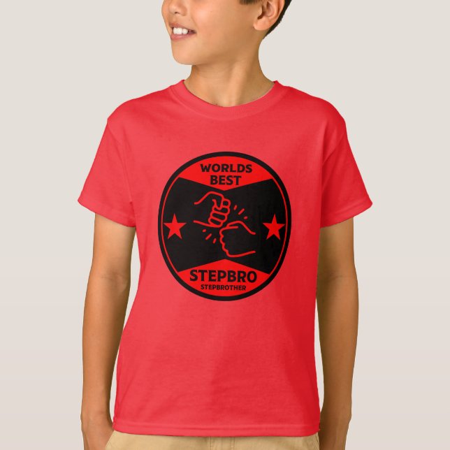 Worlds Best Stepbrother T-Shirt (Front)