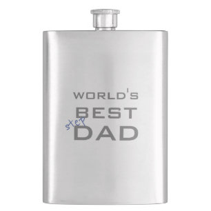 World's Best Stepdad Classic Flask