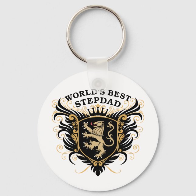 World's Best Stepdad Key Ring (Front)