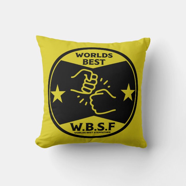WORLDS BEST STEPFATHER CUSHION (Front)