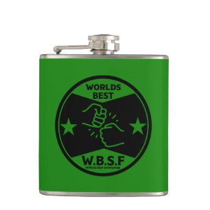 WORLDS BEST STEPFATHER HIP FLASK
