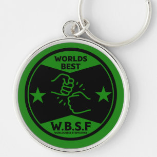 WORLDS BEST STEPFATHER KEY RING