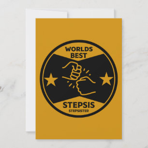 Worlds Best Stepsister Holiday Card