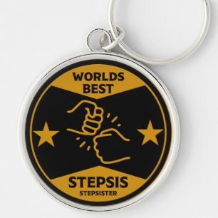 Worlds Best Stepsister Key Ring