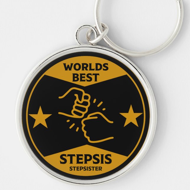 Worlds Best Stepsister Key Ring (Front)