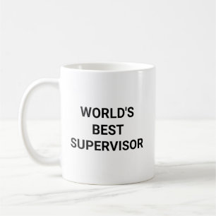 Worlds Best Supervisor Funny Career Coworker Gift Coffee Mug