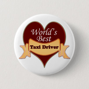 World's Best Taxi Driver 6 Cm Round Badge