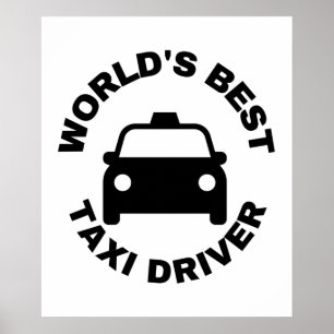 world's best taxi driver poster
