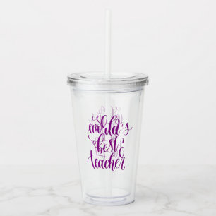World's Best Teacher Acrylic Tumbler