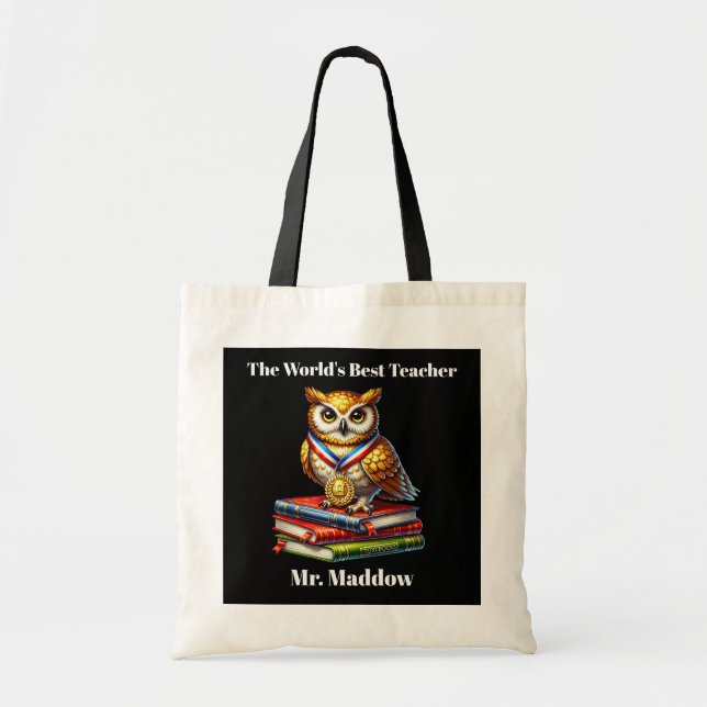 World's best Teacher add name  Tote Bag (Front)