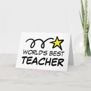 World's Best teacher / coach - Greeting Card