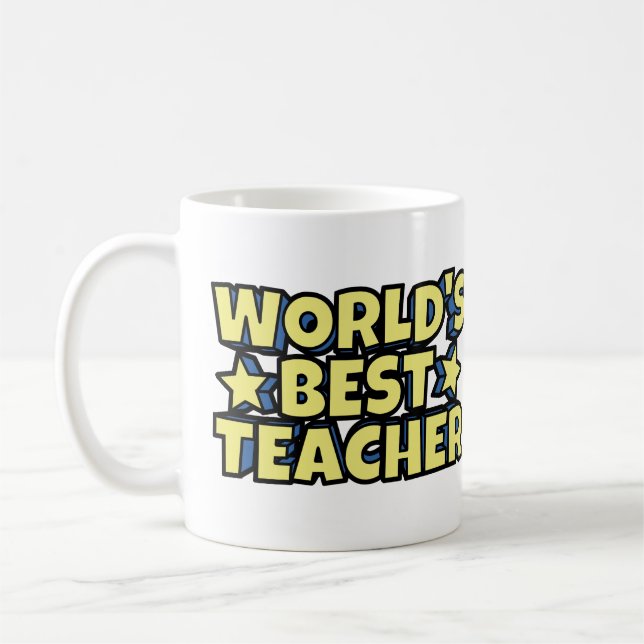 World's Best Teacher Coffee Mug (Left)