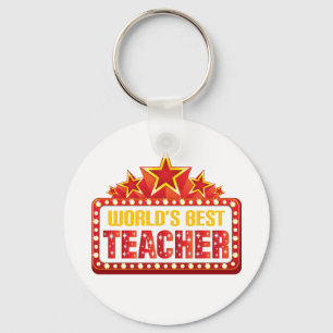 Worlds Best Teacher Gift Key Ring