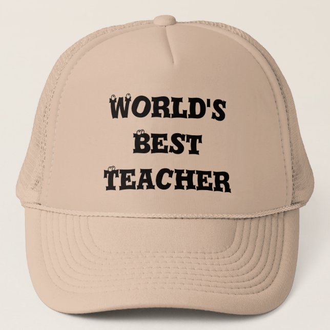 World's best teacher hat (Front)