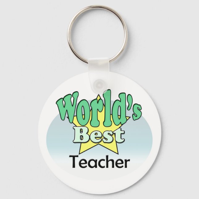 World's Best Teacher Key Ring (Front)