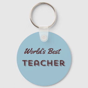 World's Best Teacher Key Ring