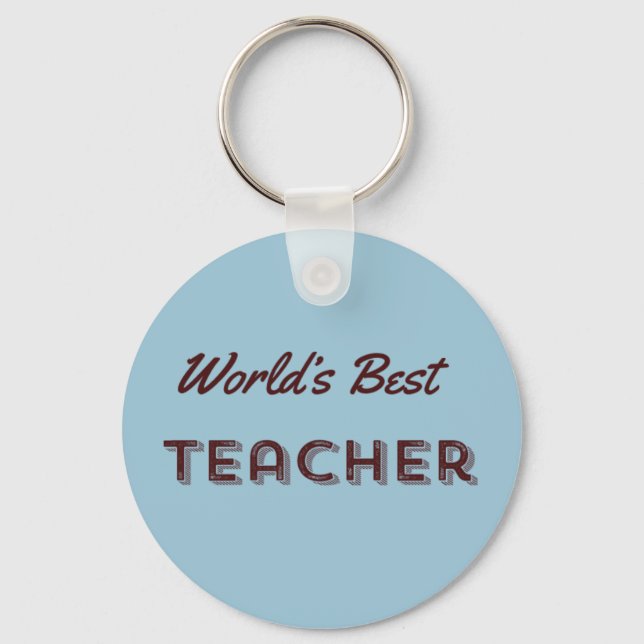 World's Best Teacher Key Ring (Front)