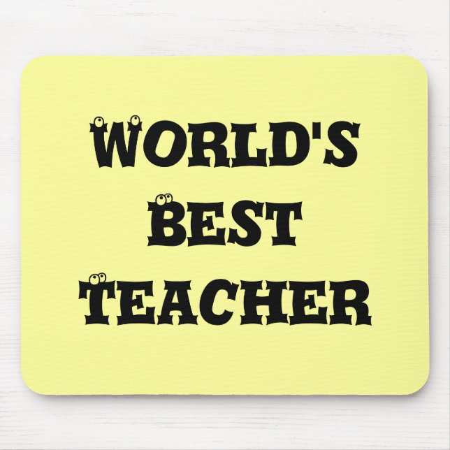 World's best teacher mousepad (Front)