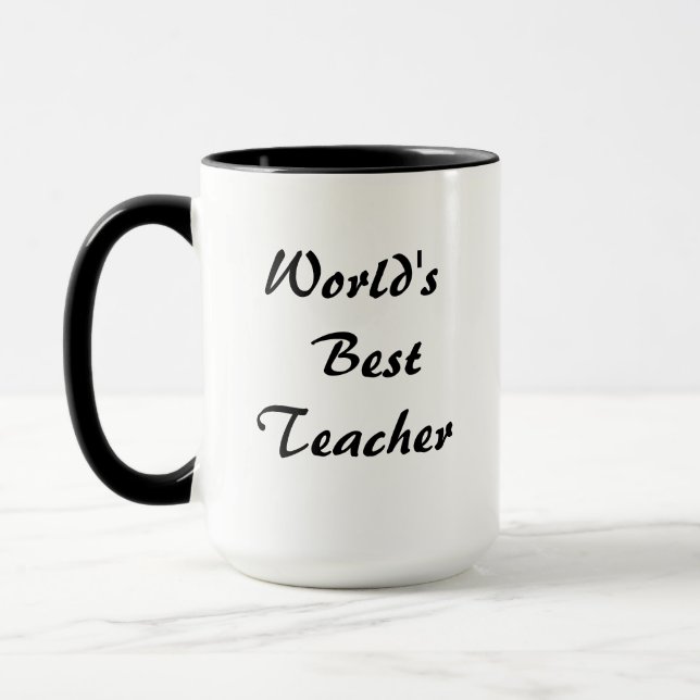 World's Best Teacher Mug (Left)