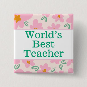 World's best teacher pin