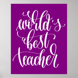 World's Best Teacher Poster