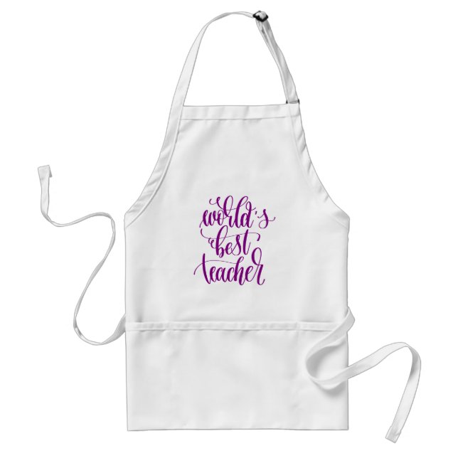 World's Best Teacher Standard Apron (Front)