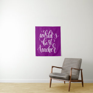 World's Best Teacher Tapestry