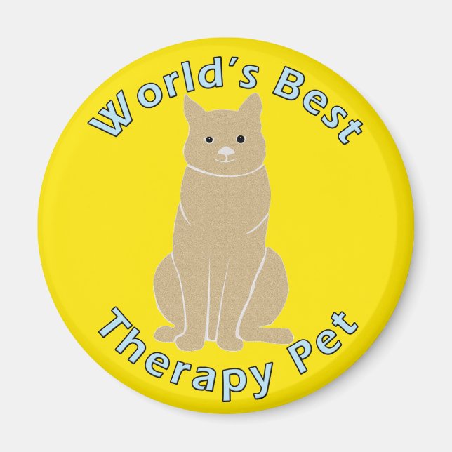 World's Best Therapy Pet Magnet (Front)