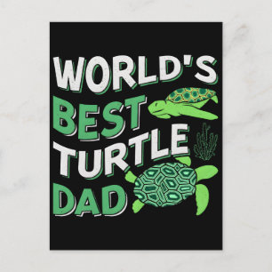 Worlds best turtle dad turtle sublimation tshirt d holiday postcard