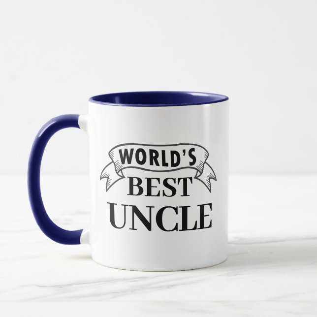 World's Best Uncle Mug - Trendy Personalised Gift (Left)