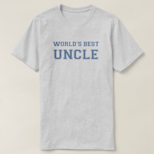 Worlds Best Uncle T-Shirt (Design Front)