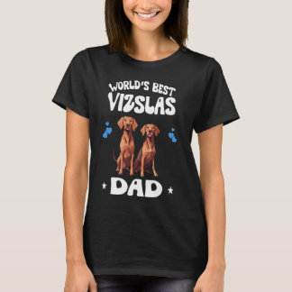 World's Best Vizsla Dad Dog Pets T-Shirt
