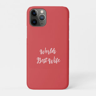 Worlds Best Wife Custom Script iPhone / iPad case