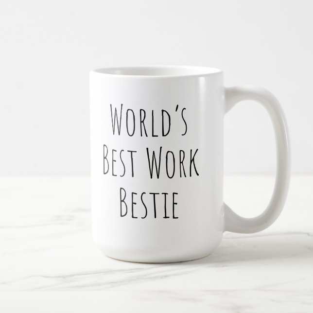 World's Best Work Bestie Coffee Mug (Right)