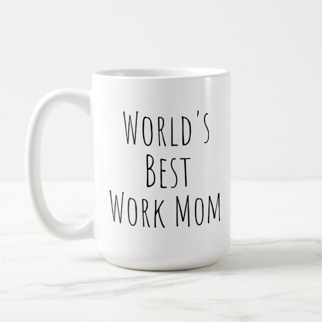 World's Best Work Mum Coffee Mug (Left)