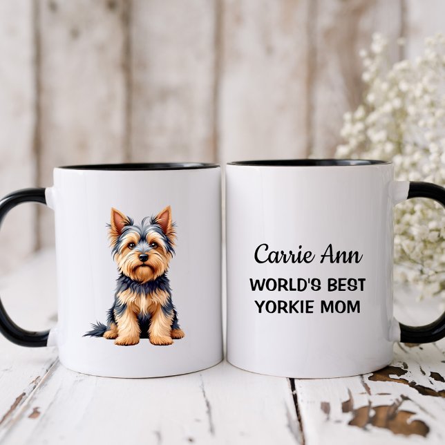 World's Best Yorkie Mum with Picture Mug (Creator Uploaded)