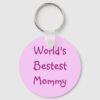 World's Bestest Mummy Key Ring