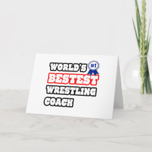 World's Bestest Wrestling Coach Card