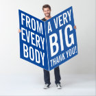 World's biggest huge size personalised thank you